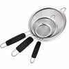 Budget 🛒 Makerstep Set Of 3 Stainless Steel Fine Mesh Strainers Graduated Sizes 3.38", 5.5", 7.87" Strainer Wire Sieve Sifter With Insulated Handle For Kitchen Gadgets Tools - New Home Kitchen Essential 🤩