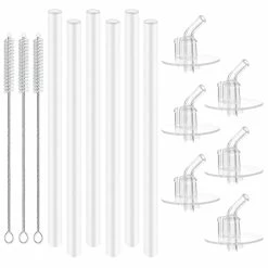 Budget 🌟 Marbe Replacement Straws For Thermos Funtainer Bottle, Straws Stem Set With Cleaning Brushes，Safe To Use For Adult/Children (6-pack) 😍