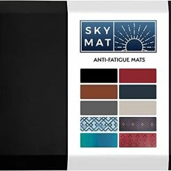 Best reviews of ✔️ Sky Solutions Anti Fatigue Mat - 3/4" Cushioned Kitchen Rug And Standing Desk Mat & Garage - Non Slip, Waterproof And Stain Resistant (20" X 39", Black) 🤩
