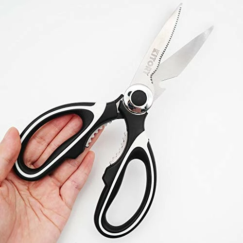 Flash Sale π Kitory Kitchen Shears - Ultra Sharp Premium Scissors With Sheath - Heavy Duty Poultry Shears-Nut Cracker-Bottle Opener- Multi Purpose Scissors Shears01+02 βοΈ - Image 5