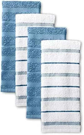 Top 10 π KitchenAid Albany Kitchen Towel 4-Pack Set, Charcoal Grey/White, 16"x26" π - Image 8
