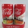 Coupon ✨ The Tin Box Company Coca Cola Salt & Pepper Metal In Cadd 🎁