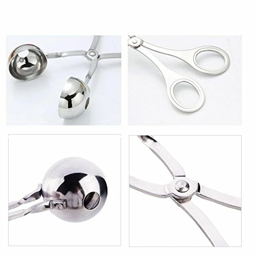 Outlet π 2 PCS None-Stick Meat Ballers, Stainless Steel Meat Baller Tongs, Cake Pop Meatball Maker Ice Tongs, Cookie Dough Scoop For Kitchen. (1.38" And 1.78") π - Image 5