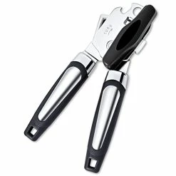 Top 10 ✔️ Elyum Can Opener, 3 In 1 Can Opener Manual Anti-Slip Grip Can Opener Smooth Edge, Heavy Duty Can Openers For Seniors With Arthritis, Young People, Black Red 💯