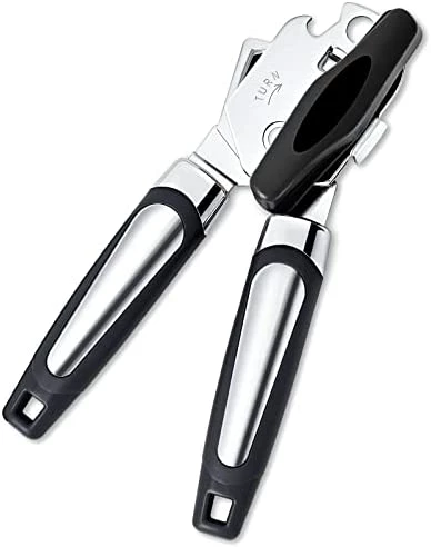 Top 10 βοΈ Elyum Can Opener, 3 In 1 Can Opener Manual Anti-Slip Grip Can Opener Smooth Edge, Heavy Duty Can Openers For Seniors With Arthritis, Young People, Black Red π― - Image 7