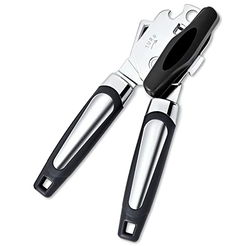Top 10 βοΈ Elyum Can Opener, 3 In 1 Can Opener Manual Anti-Slip Grip Can Opener Smooth Edge, Heavy Duty Can Openers For Seniors With Arthritis, Young People, Black Red π―