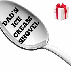 Buy 😉 Weenca Gifts For Dad Laser Engraved Ice Cream Spoon Dad's Ice Cream Shovel 🎅 Christmas Gifts For Dad - Gifts For Dad Who Wants Nothing - Tablespoon Size - Dad Gifts, Cute & Cool Gifts For Dad On 🎅 Christmas 💯