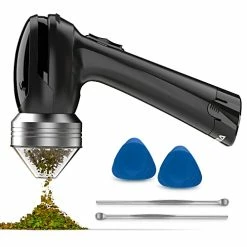 Best Pirce π Mamba 1g 50mm Electric Herb Grinder. 6V Battery Powered One-Handed Mill. Easy Press Two-Direction Rocker Switch For Fluffy Product Grinding Charcoal & Green β