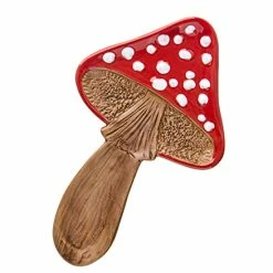Best Pirce 🌟 Dgudgu Spoon Rest Spoon Holder For Stove Top Cute Mushroom Spoon Rest For Kitchen Counter Ceramic Spatula Holder Utensil Rest 😉