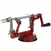 Outlet 🔥 CucinaPro Apple Peeler And Corer - Durable, Heavy Duty Chrome Cast Iron With Powerful Countertop Suction, Hand Crank For Fruits, Apples, Potatoes Or Veggies, Fall Picking Season And Holiday Pie Making Essential Red 🤩