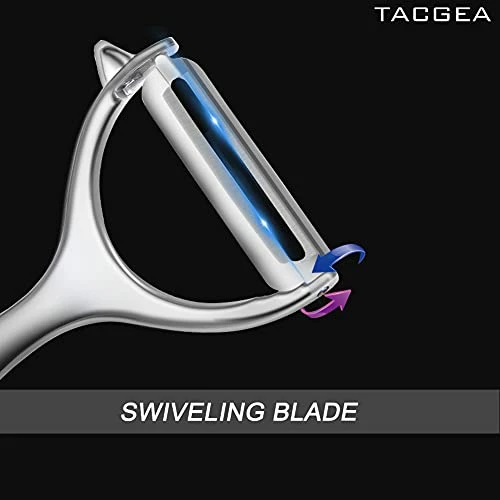 Buy ✔️ TACGEA Vegetable Peeler For Kitchen, Potato Peelers For Fruit Straight Blade, Durable Non-Slip Handle, Set Of 2 ❤️ - Image 2
