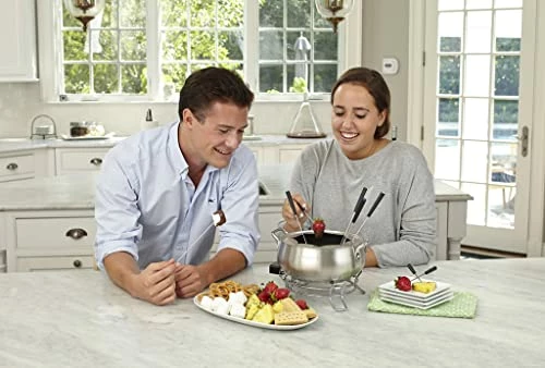 Best Pirce 𧨠Cuisinart CFO-3SS 3-Quart Electric Fondue Pot 1000-Watt Electric Fondue Set Is Suitable For Chocolate, Cheese, Broth And Or Oil, Stainless Steel π - Image 6