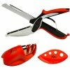 Best Pirce 🔔 FLAFSTER KITCHEN Food Cutter 6 In 1 - Food Chopper - Vegetable Cutter - Fun Cooking Gadget - Food Cutter Kitchen Scissors - Food Shears - Kitchen Knife With Cutting Board - Knife Sharpener And Herb Stripper 🔥