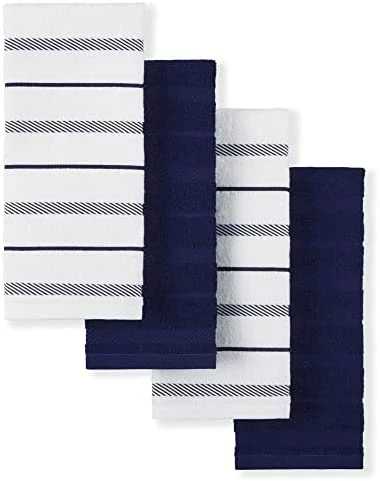 Top 10 π KitchenAid Albany Kitchen Towel 4-Pack Set, Charcoal Grey/White, 16"x26" π - Image 12