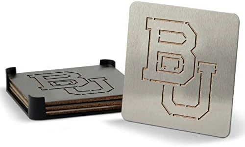 Buy π YouTheFan NCAA Boasters, 4-Piece Stainless Steel Laser-Cut Team Coaster Set π - Image 10