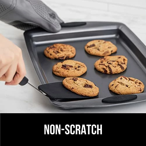 Top 10 β¨ Gorilla Grip Silicone Nonstick Spatula, Heat Resistant, Soft Touch Slip Resistant Rubber Handle, BPA Free Nonscratch Kitchen Cooking Flipper, Mixing Spoon, Stainless Steel Spatulas, 11.6 In, Black π - Image 2