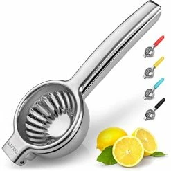 Best deal ✔️ Zulay Kitchen Zulay Lemon Squeezer Stainless Steel With Premium Heavy Duty Solid Metal Squeezer Bowl And Food Grade Silicone Handles - Large Manual Citrus Press Juicer And Lime Squeezer Stainless Steel Pink ⌛