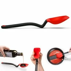 Flash Sale 🔥 Dreamfarm Supoon | Non-Stick Silicone Sit Up Scraping & Cooking Spoon With Measuring Lines | Red 🎉