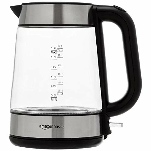 Budget π Amazon Basics Electric Glass And Steel Hot Tea Water Kettle, 1.7-Liter π - Image 4
