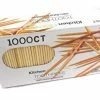 Cheapest 👍 1000 Count 100% Natural Bamboo Toothpicks – Kitchen Essential 👍