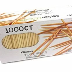 Cheapest 👍 1000 Count 100% Natural Bamboo Toothpicks – Kitchen Essential 👍