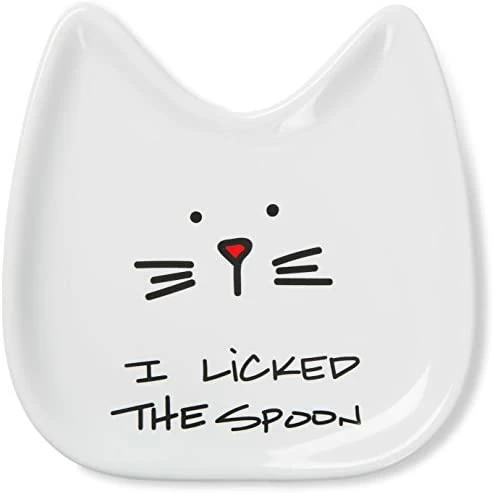 Coupon π€© Pavilion Gift Company Blobby Cat, Cat Spoon Rest"I Licked The Spoon", 5", White β - Image 5