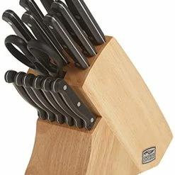 Outlet 🧨 Chicago Cutlery Essentials 15 Piece Stainless Steel Kitchen Knife Set With Shears, Paring, Fruit, Utility, Santoku, Bread, And Steak Knives, Knife Set For The Kitchen With Block 5pc Essentials S 🥰