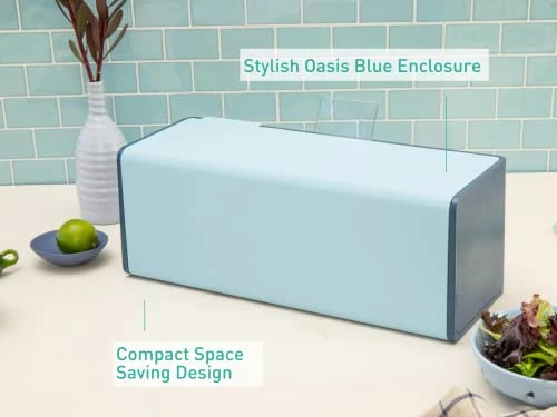 Discount π Prepdeck Mini Recipe Prep & Storage Station - New Compact Design, 8 Containers In 4 Sizes + Measurement Markings + Super-Seal Lids, Deluxe Cutting Board, Bonus Tablet Stand Included - 5 Vibrant Colors Oasis Blu β¨ - Image 3