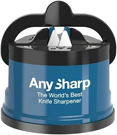 Hot Sale β AnySharp Essentials - Knife Sharpener With PowerGrip - For Knives And Serrated Blades Blue π - Image 7