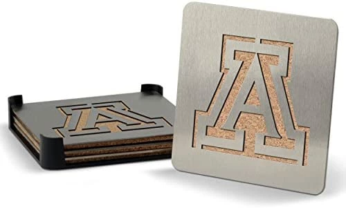 Buy π YouTheFan NCAA Boasters, 4-Piece Stainless Steel Laser-Cut Team Coaster Set π - Image 6