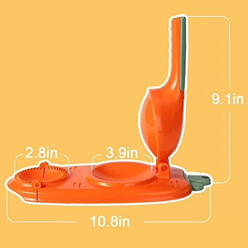 Deals ❤️ YISTEROD 2023 Dumpling Skin Artifact DIY Dumpling Maker -【New Version】2 In 1 Dumpling Maker, Multifunction DIY Manual Dumpling Press Molds Set, Safety ABS Material, Easy-tool For Dumpling Make (Red) ⭐ - Image 6
