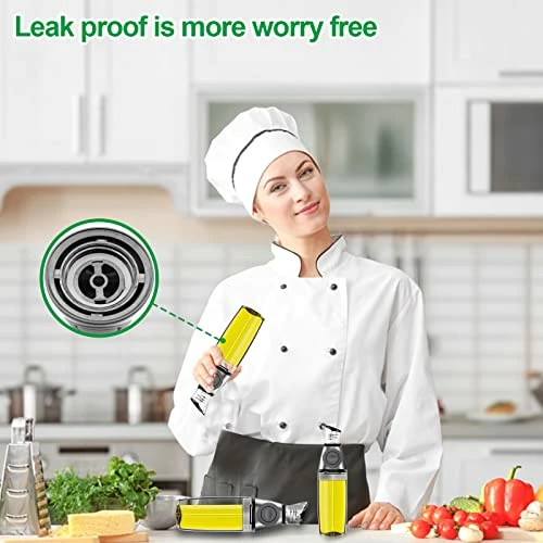 Cheap β€οΈ Nemufy Olive Oil Dispenser Bottle For Kitchen With Measurement Scale Cooking Oil And Vinegar Soy Sauce Bottling Clear Glass Oil Bottles Oil Pot Oil Container, 17oz/500ml π - Image 4