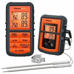 Wholesale 😉 ThermoPro TP08B 500FT Wireless Meat Thermometer For Grilling Smoker BBQ Grill Oven Thermometer With Dual Probe Kitchen Cooking Food Thermomet 🎉