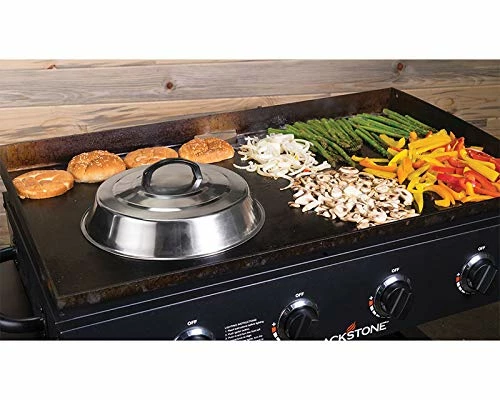 Best Sale π― Blackstone Griddle Accessories - 12 Inch Round Basting Cover - Stainless Steel - Cheese Melting Dome And Steaming Cover - Best For Use In Flat Top Griddle Grill Cooking Indoor Or Outdoor π - Image 3