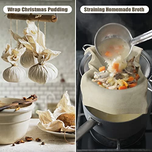 New π€© Olicity Cheesecloth, Grade 100, 45 Sq Feet, Reusable Cheese Cloth Ultra Fine Cheese Cloths For Straining, Unbleached Butter Muslin Cloth For Cooking, Cold Brew Coffee, π Halloween Decorations - 5 Yards π - Image 7