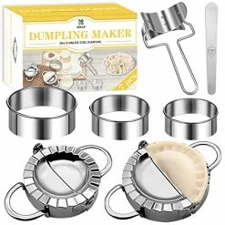 Brand new 🌟 DOXILA Dumpling Maker,Dumpling Mold Set And Cutter,Dumpling Press Molds Dumpling Skin Maker Stuffing Spoon Flour Ring Cutter,Chinese Dumpling Pie Ravioli Empanadas Press Mold Kitchen Accessories 🌟