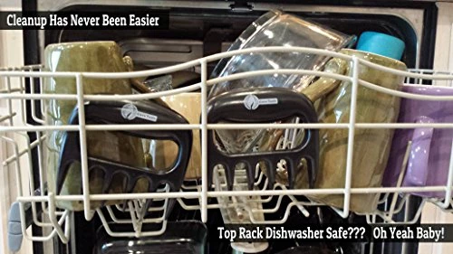 Best deal π Cave Tools Meat Claws For Shredding Pulled Pork, Chicken, Turkey, And Beef- Handling & Carving Food - Barbecue Grill Accessories For Smoker, Or Slow Cooker - Gun Metal β¨ - Image 4