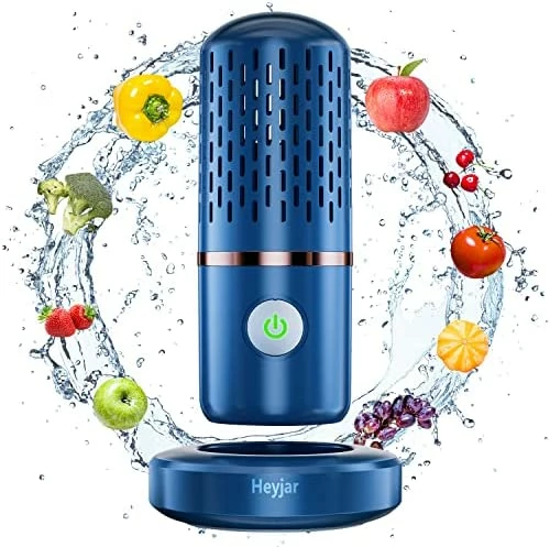 Top 10 π₯° Heyjar Fruit And Vegetable Washing Machine, Fruit Cleaner Device,Fruit Purifier For With OH-ion Purification Technology For Cleaning Fruit,Vegetable,Rice,Tableware (Blue) β€οΈ - Image 4