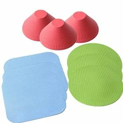 Best reviews of π 3 Set Of HengKe Jar Gripper, 9 Pieces Multi-Purpose Reusable Rubber Gripper Jar Opener Gripper Rubber Jar,Gripper Pads Round Kitchen Coasters Multi-Purpose Bottle Lid Openers Fit For Most Bottles π