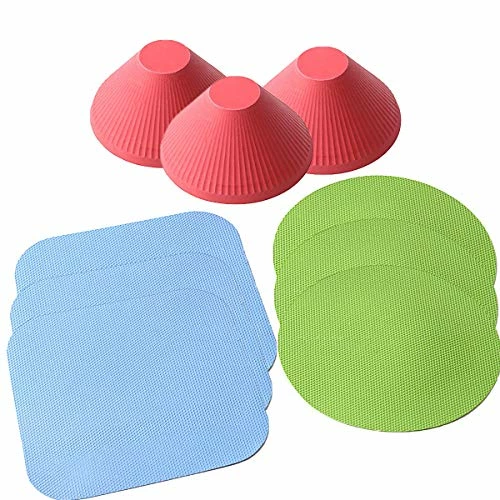 Best reviews of π 3 Set Of HengKe Jar Gripper, 9 Pieces Multi-Purpose Reusable Rubber Gripper Jar Opener Gripper Rubber Jar,Gripper Pads Round Kitchen Coasters Multi-Purpose Bottle Lid Openers Fit For Most Bottles π