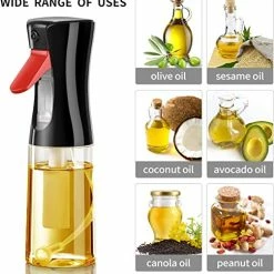 Best reviews of 🌟 NGECORS Oil Sprayer For Cooking, 200ml Olive Oil Sprayer Mister, Olive Oil Spray Bottle, Kitchen Gadgets Accessories For Air Fryer, Canola Oil Spritzer Widely Used For Salad Making,Baking,Roasting, Frying,BBQ ✨