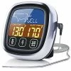 Promo 🥰 Pilita Digital Meat Thermometer For Cooking, 2022 Upgraded Touchscreen LCD Large Display Instant Read Food With Backlight, Long Probe, Kitchen Timer, Cooking BBQ, Oven, Silver 🔥