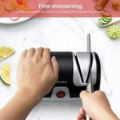 Best Sale 🛒 Secura Electric Knife Sharpener, 2-Stage Kitchen Knives Sharpening System Quickly Sharpening 😉