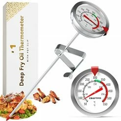 Top 10 🤩 Craft911 🍬 Candy Deep Fry Thermometer With Pot Clip 8" - Instant Read Food Thermometer | Mechanical Meat Thermometer For Grilling | Candle Making Thermometer | Baking Thermometer, 🍬 Candy Thermomete 🎁