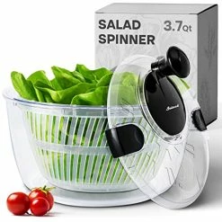 Brand new 👏 Joined Salad Spinner With Drain, Bowl, And Colander - Quick And Easy Multi-Use Lettuce Spinner, Vegetable Dryer, Fruit Washer, Pasta And Fries Spinner - 3.7 Qt ✨