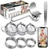 Outlet ✔️ WinHill Dumplings Maker 8 PCs Stainless Steel, Empanada Press Mold Set And Cutter For Chinese Wonton Pie Ravioli Pierogi, Gyoza Dough Pastry Wrappers Pot Stickers Skin Tools 🔥
