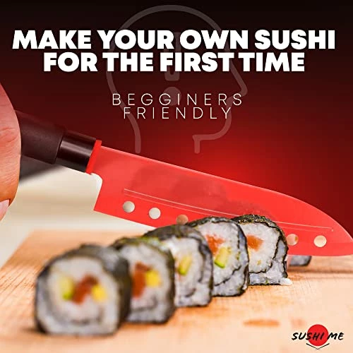 Hot Sale ✔️ Envy Prime Sushi Making Kit - Sushi Kit For Home Includes Sushi Roller, Sushi Bazooka, Avocado Slicer, Sushi Knife, Sushi Bamboo Rolling Mat, Chop Sticks Pack Reusable, Best Sushi Maker Kit ✨ - Image 2