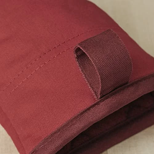 Deals π KitchenAid Beacon Two-Tone Mini Oven Mitt 2-Pack Set, Passion Red/Bordeaux, 5.5"x8" π - Image 3