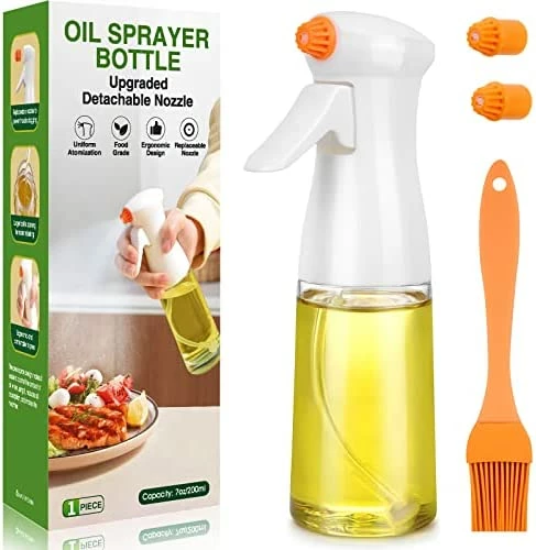 Coupon π€© MUOOMU Oil Sprayer For Cooking, Upgraded Olive Oil Sprayer Bottle, Air Fryer Accessories, Oil Mister For Air Fryer, 7oz/200ml Oil Vinegar Spritzer, Kitchen Gadgets For Salad, BBQ, Roasting (Black) π - Image 8