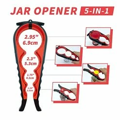 Wholesale 🌟 KAGDIDA Bottle Can And Jar Grip Opener 5 Pack, 5-in-1 And 4 Pieces Rubber Jar Opener Grippers, Lid Seal Remover Lid Twist Off For Children, Weak Hand And Seniors With Arthritis ✔️